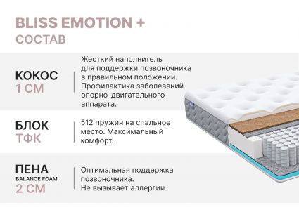 Матрас Димакс Bliss Emotion + 90х200