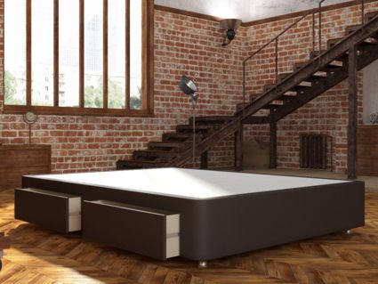 Кровать Mr.Mattress Site Box экокожа Brown 256