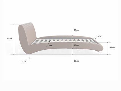 Кровать Сонум Verona Энигма Ментол 80х200