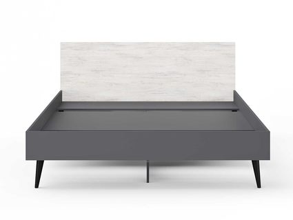 Кровать Сонум Ines Ясмунд + серый 200х190