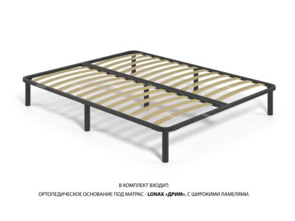 Кровать Lonax Кармела велюр Dolly-13 (с основанием)
