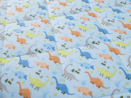 Комплект постельного белья Софи де Марко Динозаврики (голубой) с одеялом 190