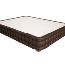 Кровать Mr.Mattress Twin Box экокожа Brown 160х200