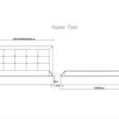 Кровать Димакс Норма + Крем 120х190