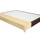 Кровать Mr.Mattress Fine Box экокожа Brown 140х200